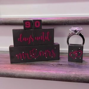 Wedding countdown blocks